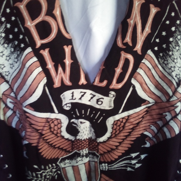 NWT Born Wild Lace-Up Muscle Tee Medium - Picture 6 of 8